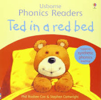 Image of Ted in a red bed